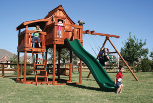 Mustang, picnic table, cabin, wooden swing set, swing set, swings, slide, swing set for kids, kids, children, play, playground, playset, sets, accessories, backyard swing set