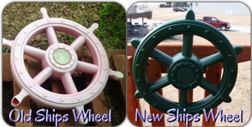 accessories, ships wheel, kids toys, swing set toys, playset