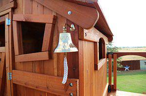 navy bell swing set accessory