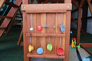 pots pans music accessory wall, new accessories, swing set accessory childrens activity wall