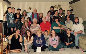 jeffcoat family gathered for the holidays