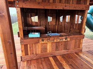 mud kitchen playset addition swing set component