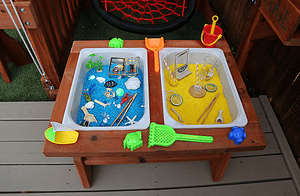 sensory bins, sensory play, children sensory table