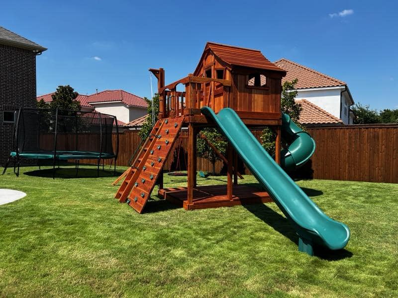 Redwood playsets are environmentally friendly