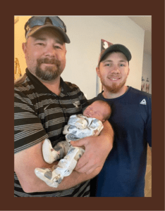 Jarrod Jeffcoat with son Jones & grandson Josiah