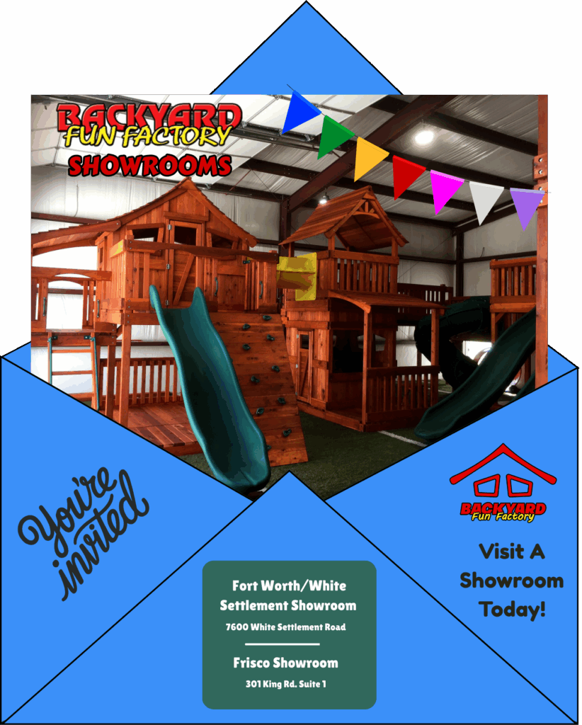 Visiting a showroom is a great way to see the quality of a playset.