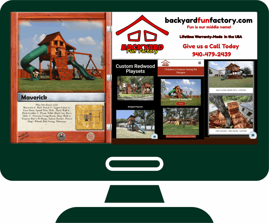 Checking out our website online is a great way to decide on your playset.