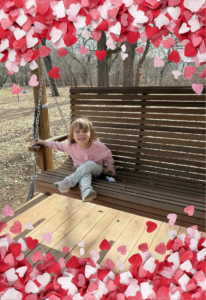 Backyard playset makes a wonderful Valentine's Day gift.