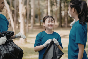 Celebrating earth month with a backyard clean-up is a wonderful idea.