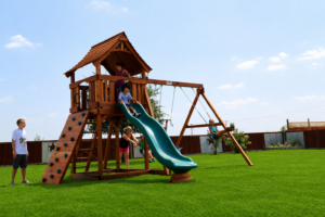 Kids will put away the screens to play in their backyard.