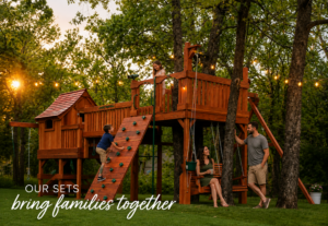 Let's find some backyard summer memories on our new Backyard Fun Factory playset.