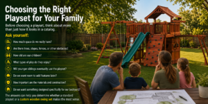 Choosing the right playset for your family, you should ask yourself these questions.