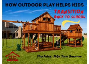 Outdoor play helps kids transition back to school.