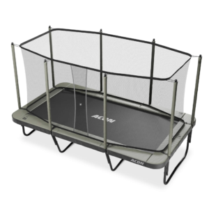 ACON Air 16 HD rectangular trampoline with safety enclosure and ladder