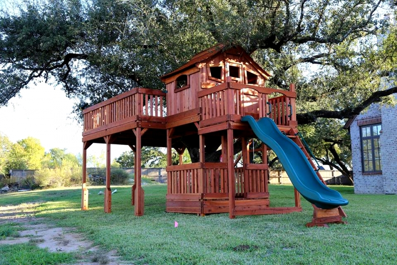 Tree Houses Decks Backyard Fun, Treehouse Playset Outdoor
